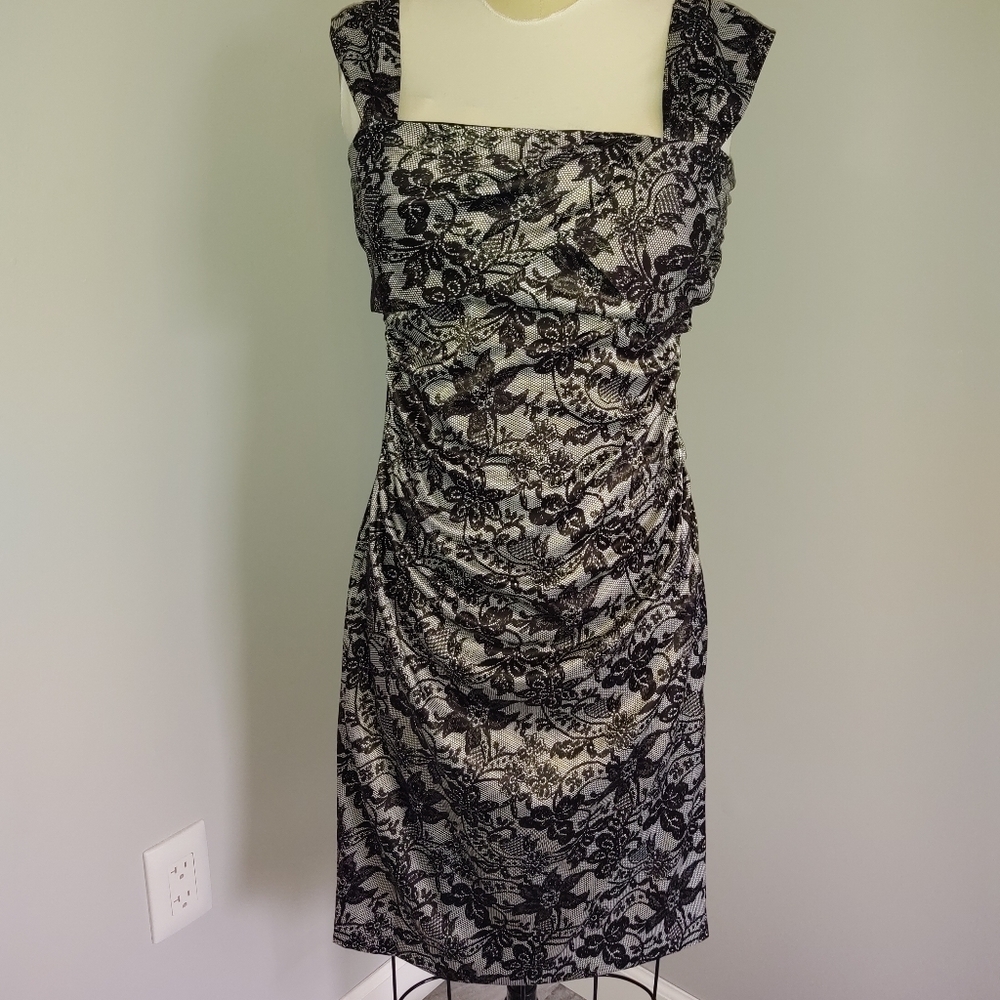 Gray and black London Times dress